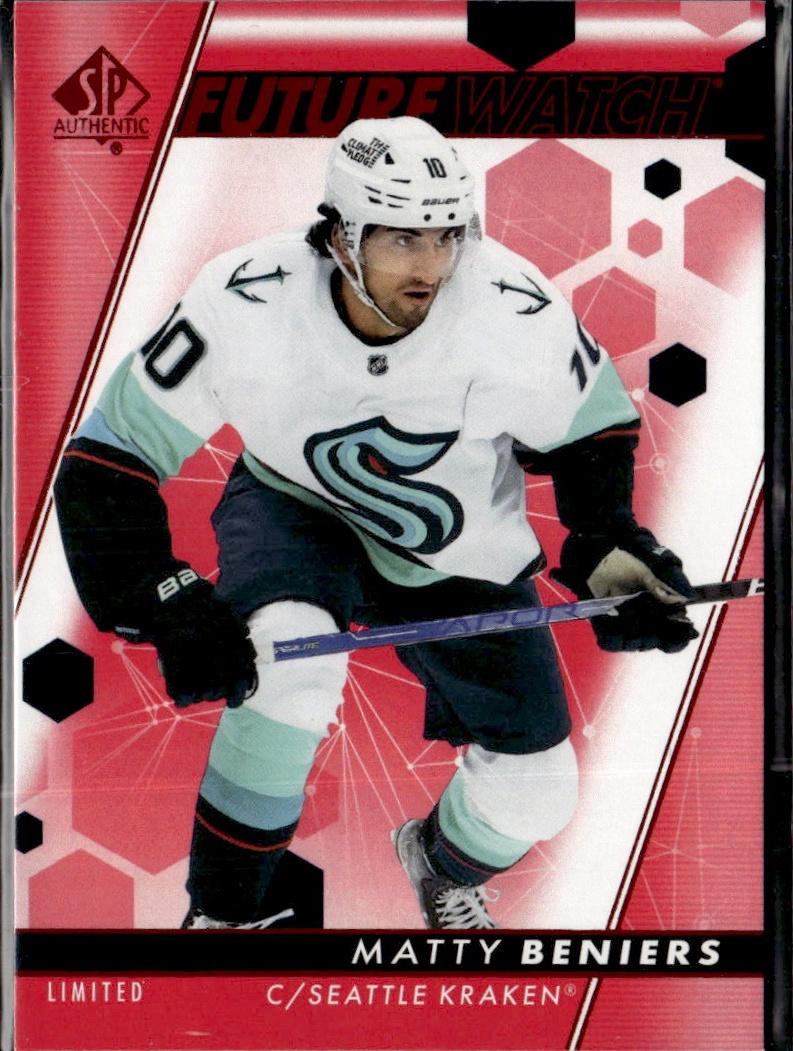 2022-23 SP Authentic Hockey Limited Red #103 Seattle Kraken, Matty Beniers