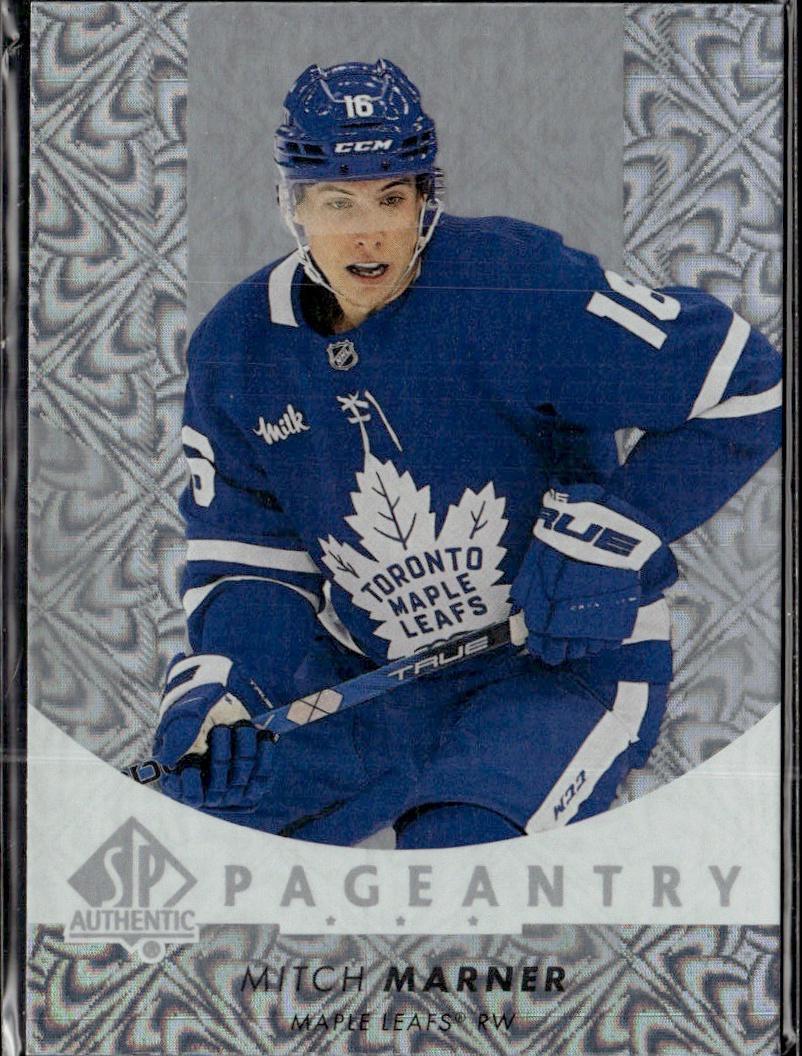 2022-23 SP Authentic Hockey Pageantry #P-24 Toronto Maple Leafs (Mitch Marner)