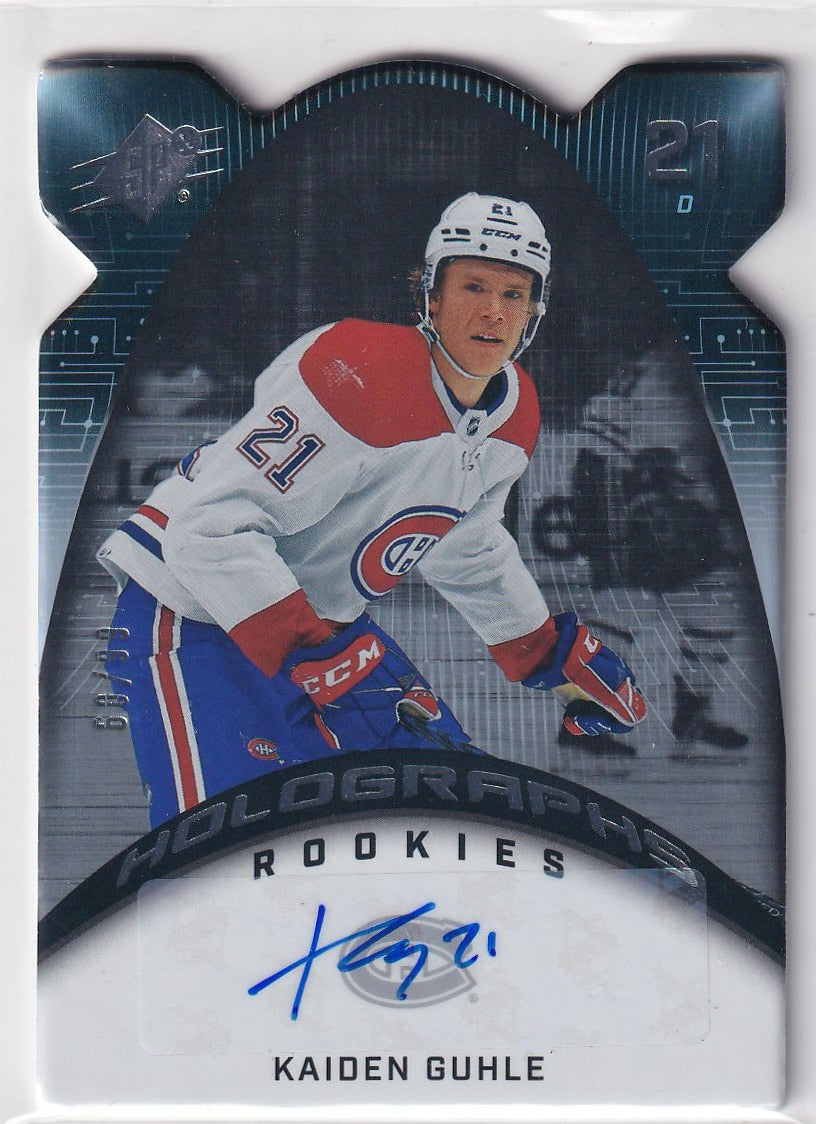 2022-23 SPx Hockey HoloGraphs Rookies #/99 #HGR-KG Montreal Canadiens, Kaiden Guhle