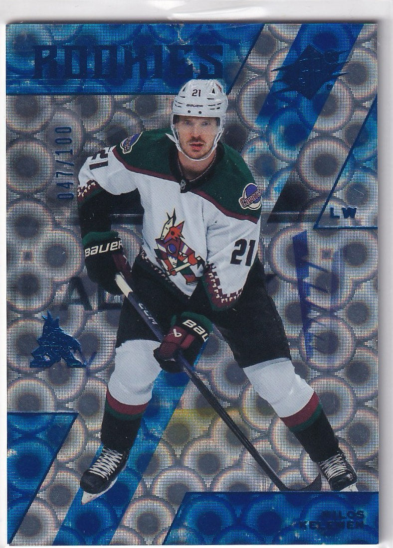 2023-24 SPx Hockey Radiance #/100 #165 Arizona Coyotes, Milos Kelemen