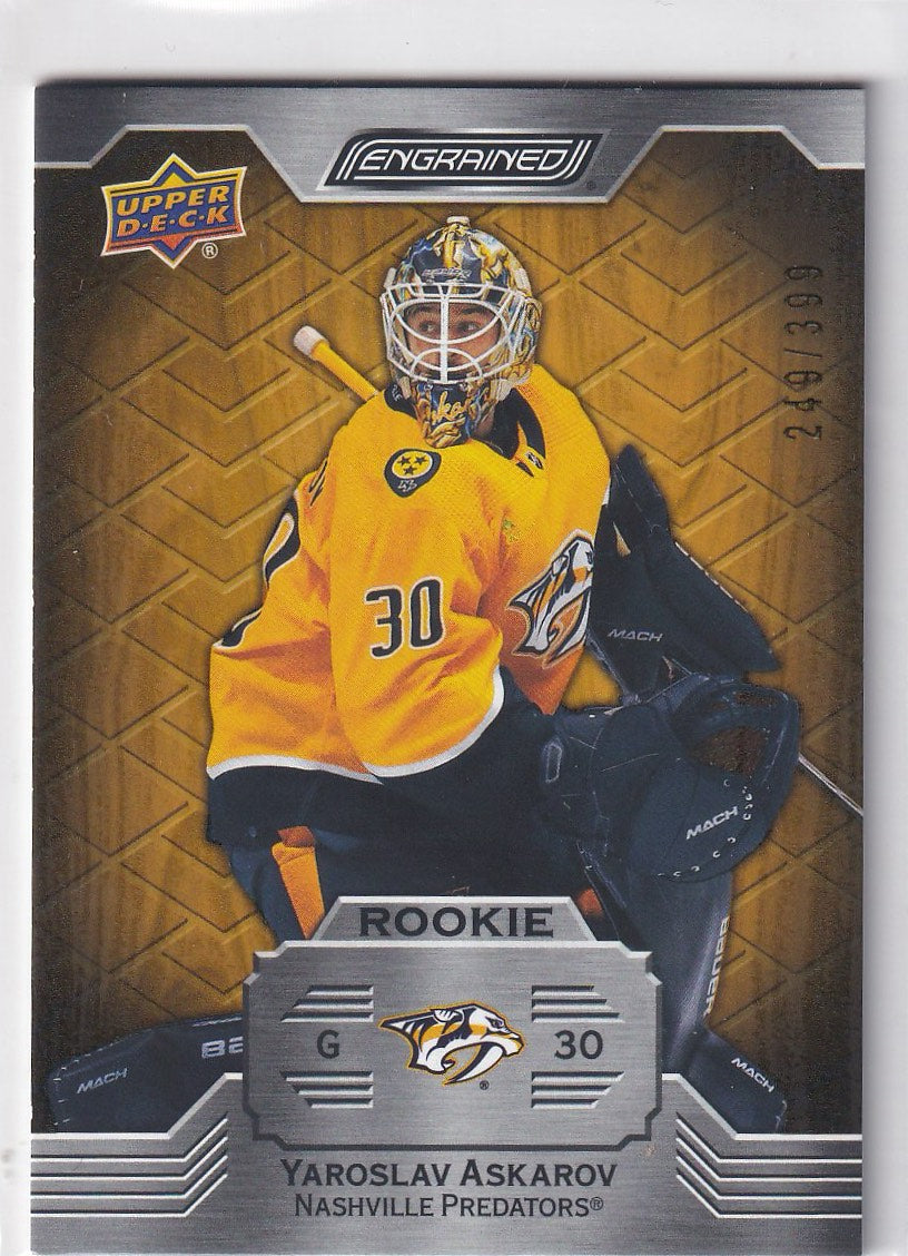 2023-24 Upper Deck Engrained Hockey #/399 #162 Nashville Predators (Yaroslav Askarov)
