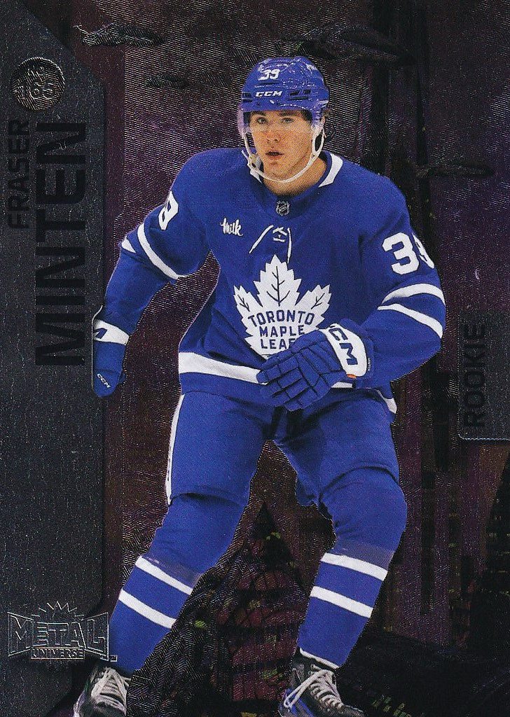 2023-24 SkyBox Metal Universe Hockey #165 Toronto Maple Leafs, Fraser Minten