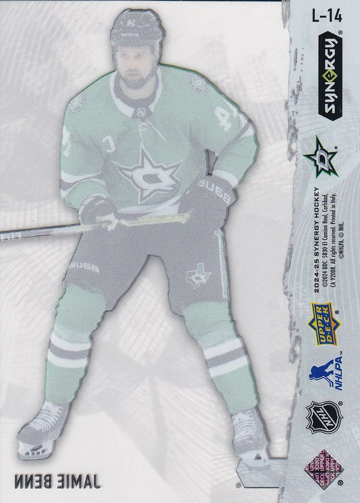 2024-25 Upper Deck Synergy Hockey Colorways #L-14 Dallas Stars, Jamie Benn