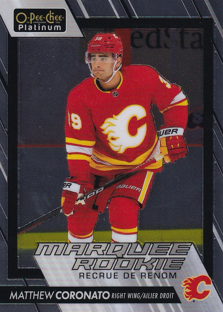 2023-24 O-Pee-Chee Platinum Hockey #280 Calgary Flames, Matthew Coronato