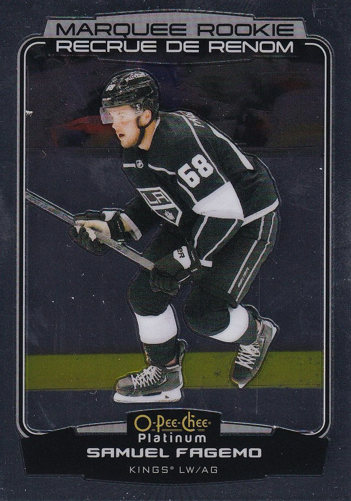 2022-23 O-Pee-Chee Platinum Hockey #211 Los Angeles Kings, Samuel Fagemo