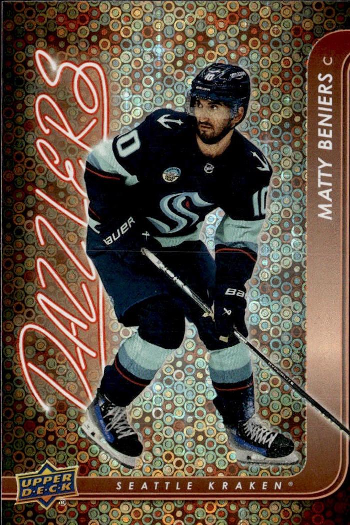 2024-25 Upper Deck Series 1 Hockey Dazzlers Orange #DZ-46 Seattle Kraken, Matty Beniers