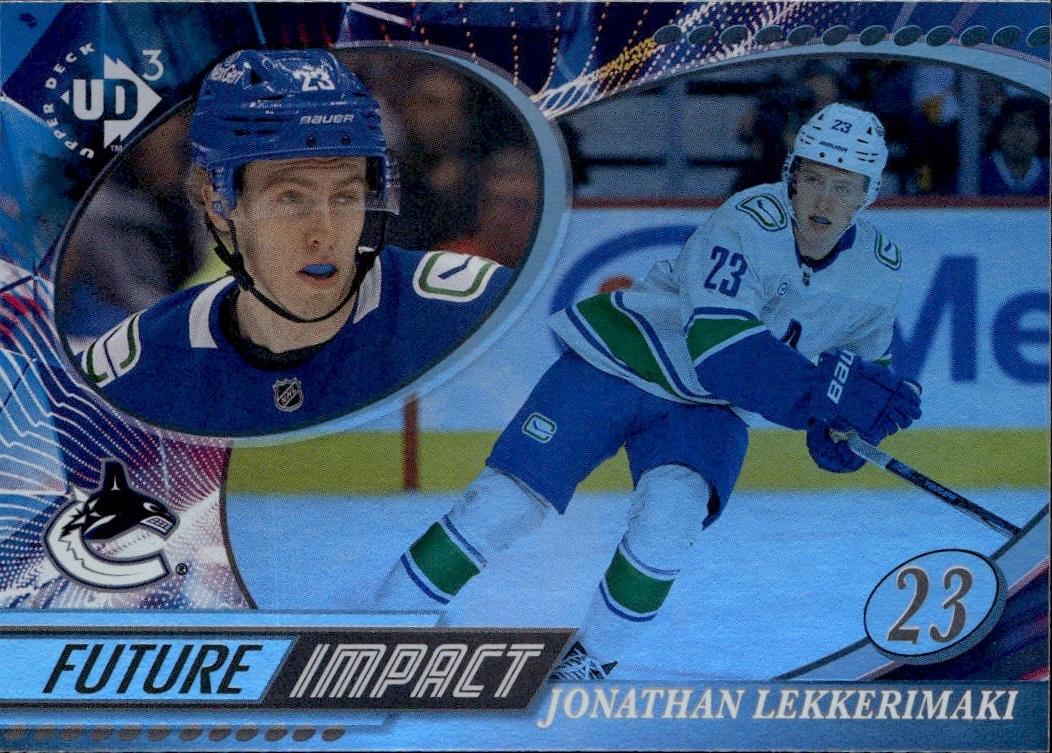 2024-25 Upper Deck Extended Series Hockey UD3 #UD3-1 Vancouver Canucks, Jonathan Lekkerimaki