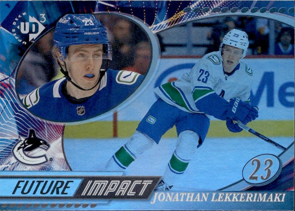 2024-25 Upper Deck Extended Series Hockey UD3 #UD3-1 Vancouver Canucks, Jonathan Lekkerimaki
