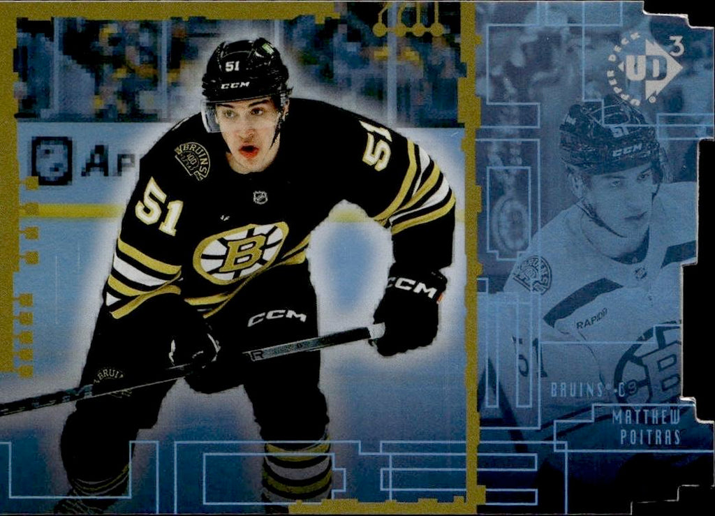 2023-24 Upper Deck Extended Series Hockey 1998-99 UD3 #UD3-18 Boston Bruins, Matthew Poitras