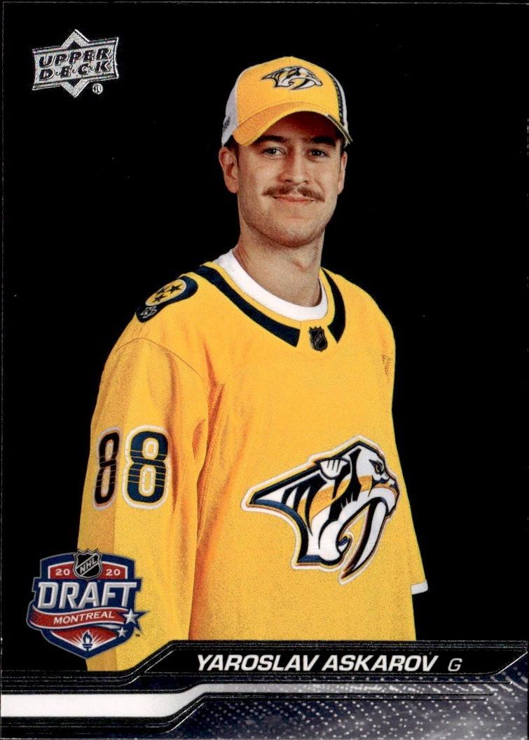 2023-24 Upper Deck Extended Series Hockey 1st Round Rookies #743 Nashville Predators, Yaroslav Askarov