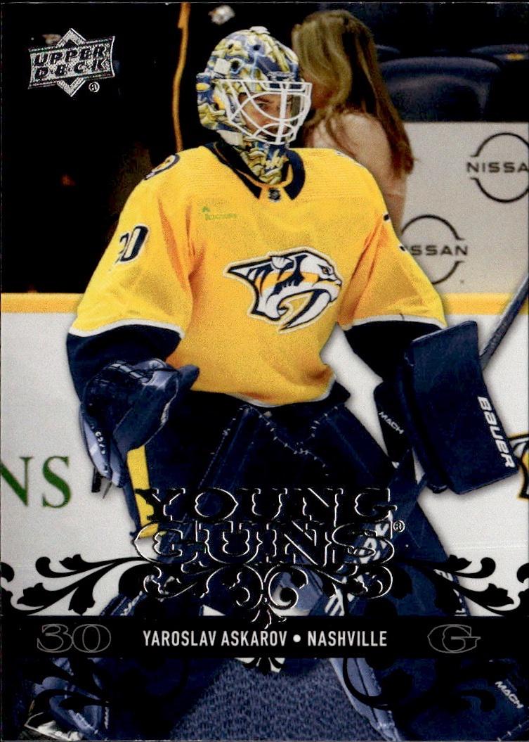 2023-24 Upper Deck Extended Series Hockey 2008-09 Retro Young Guns #T-22 Nashville Predators, Yaroslav Askarov