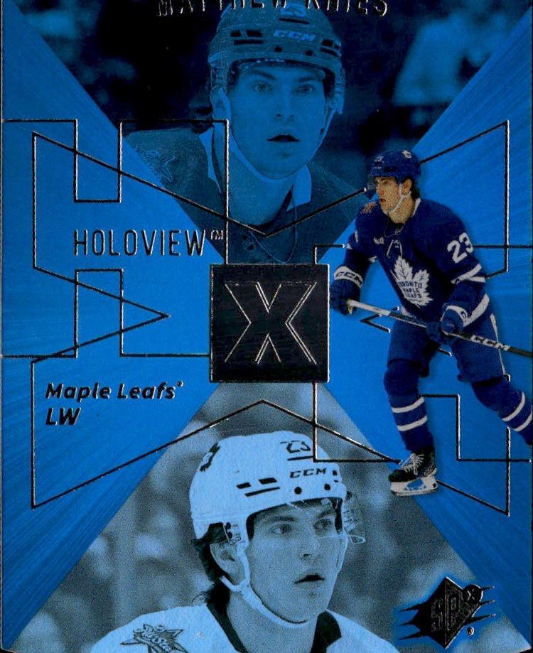 2023-24 Upper Deck Extended Series Hockey 1997-98 SPx Holoview Retros #SPX-10 Toronto Maple Leafs, Matthew Knies