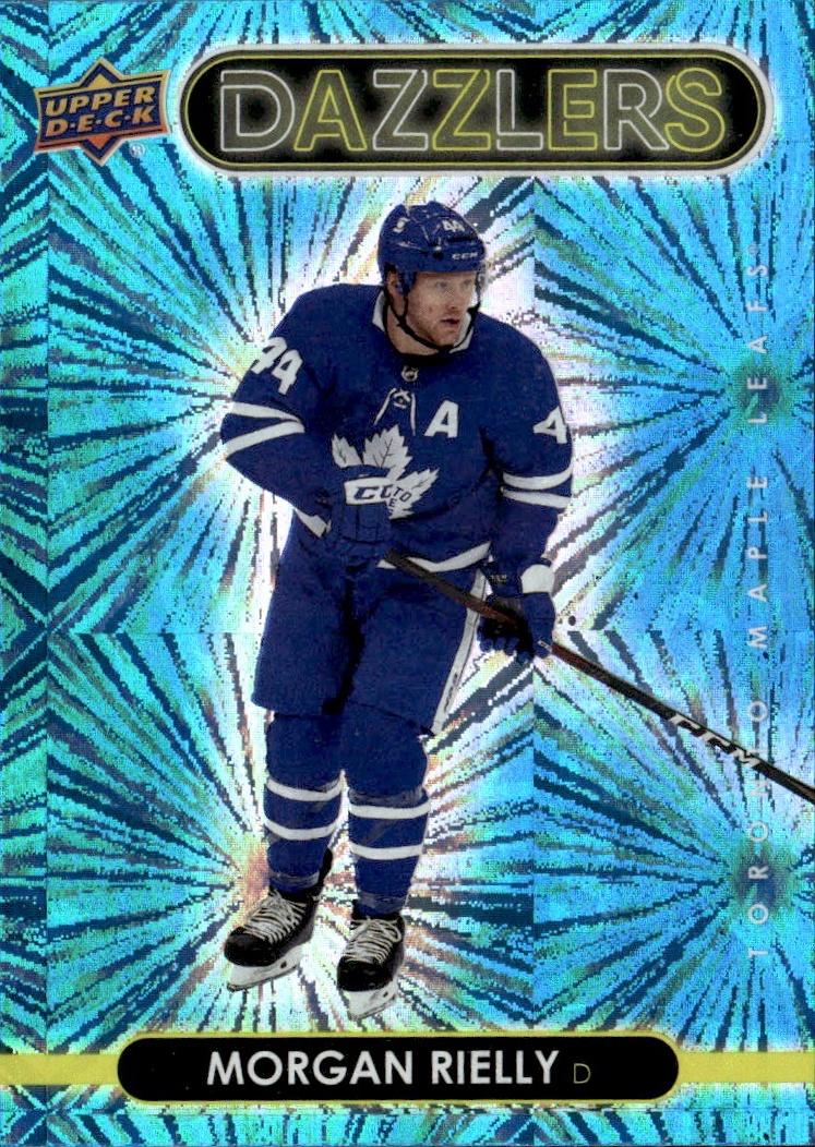2021-22 Upper Deck Series 1 Hockey Dazzlers Blue #DZ-42 Toronto Maple Leafs, Morgan Rielly