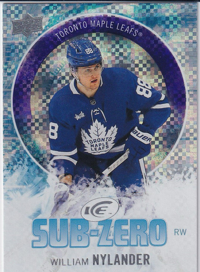 2023-24 Upper Deck Ice Hockey Sub Zero #SZ-25 Toronto Maple Leafs, William Nylander