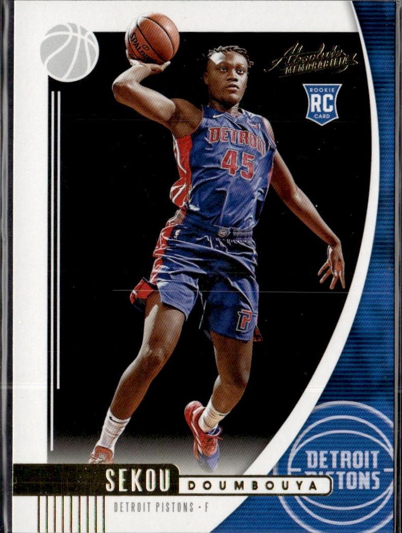 2019-20 Panini Absolute Memorabilia Basketball - Base Retail #63 Detroit Pistons, Sekou Doumbouya