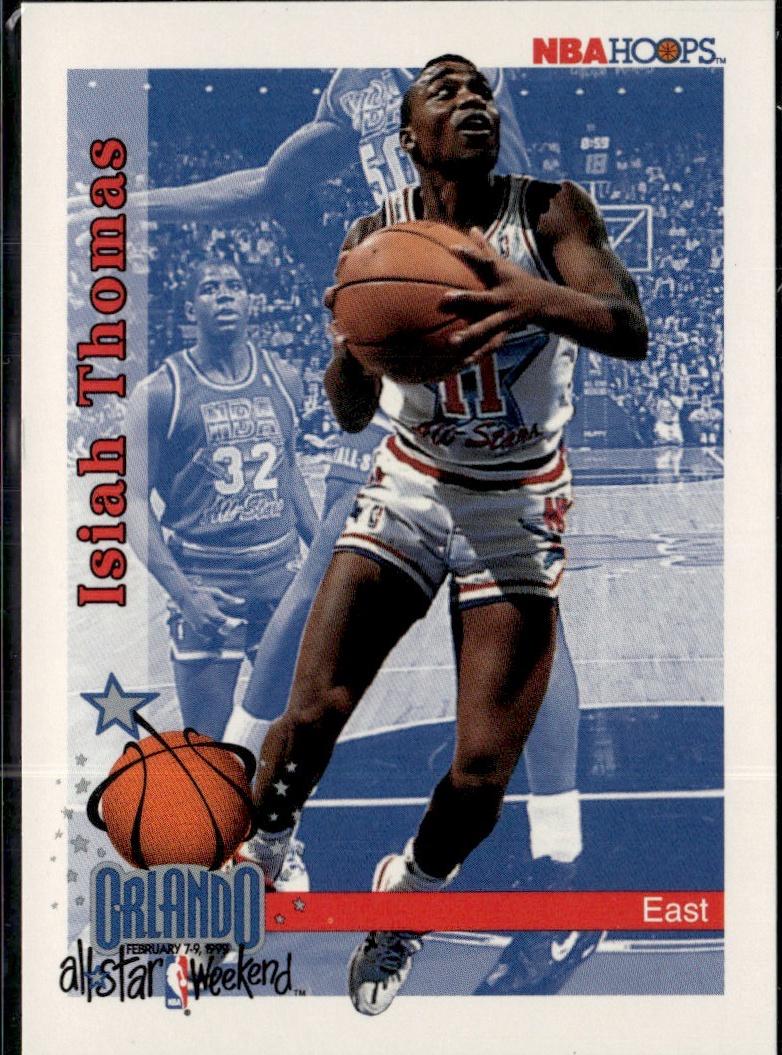 1992-93 Hoops Basketball - Base #303 Detroit Pistons, Isiah Thomas
