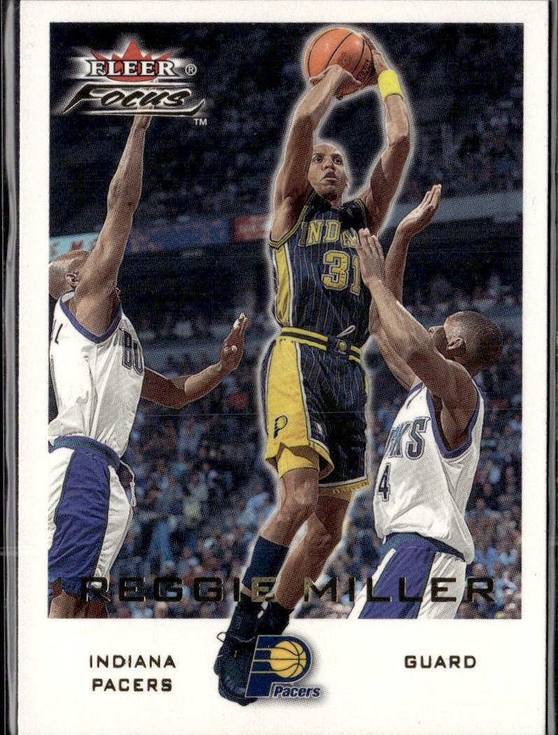 2000-01 Fleer Focus Basketball - Base #43 Indiana Pacers, Reggie Miller