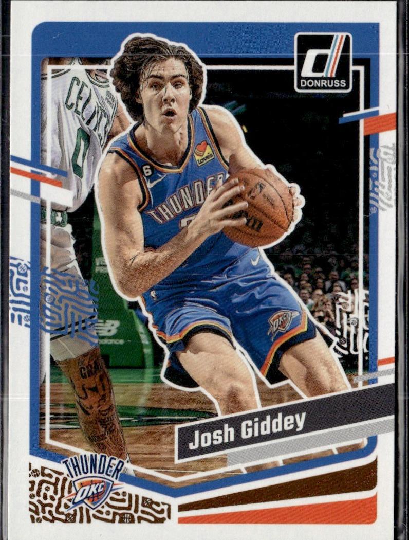 2023-24 Donruss Basketball - Base #134 Oklahoma City Thunder (Josh Giddey)