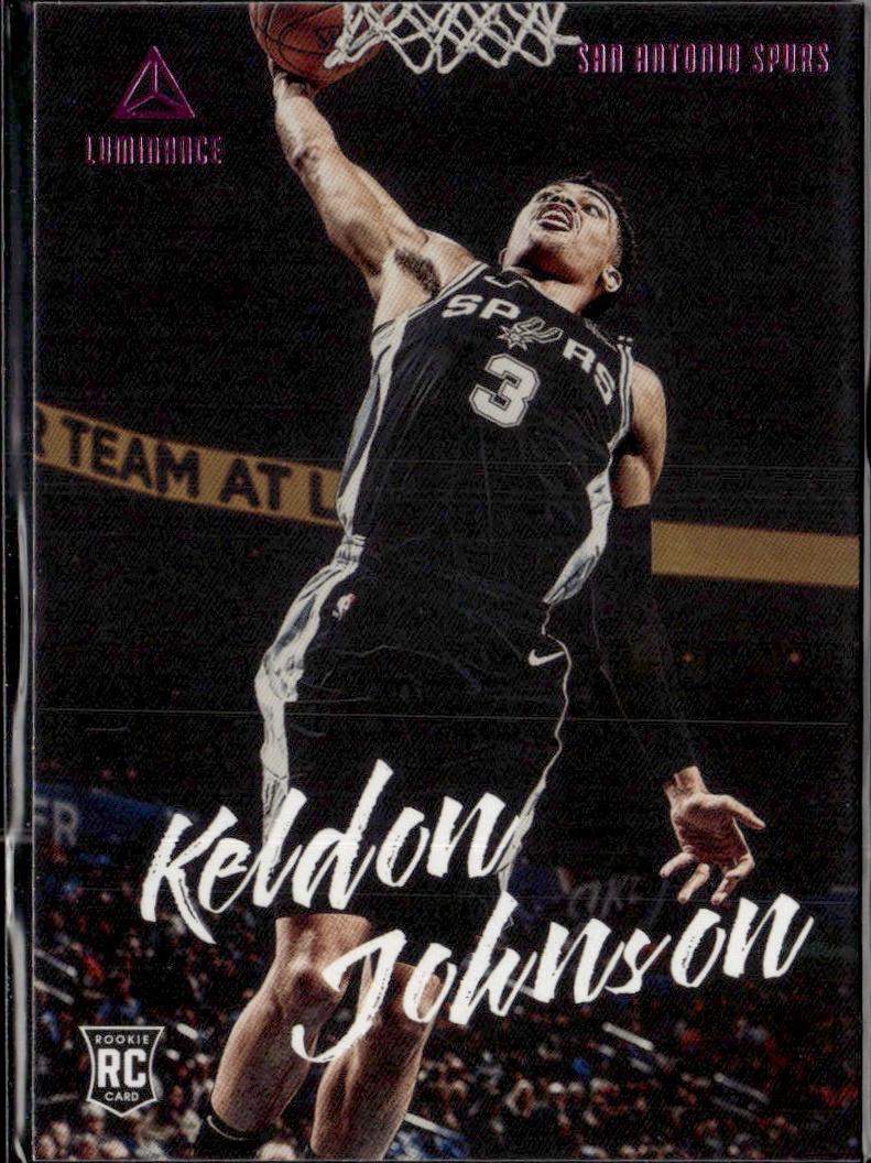 2019-20 Panini Chronicles Basketball - Base Pink #140 San Antonio Spurs (Keldon Johnson)