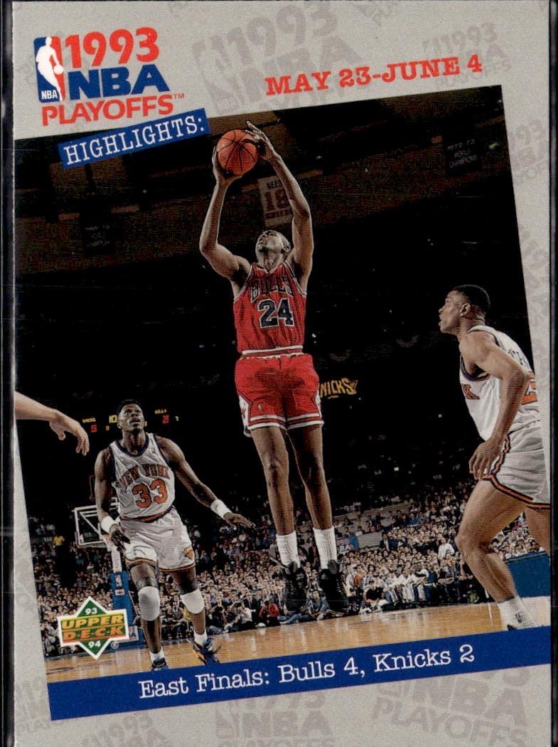 1993-94 Upper Deck Basketball - Base #190 (East Finals: Bulls 4, Knicks)