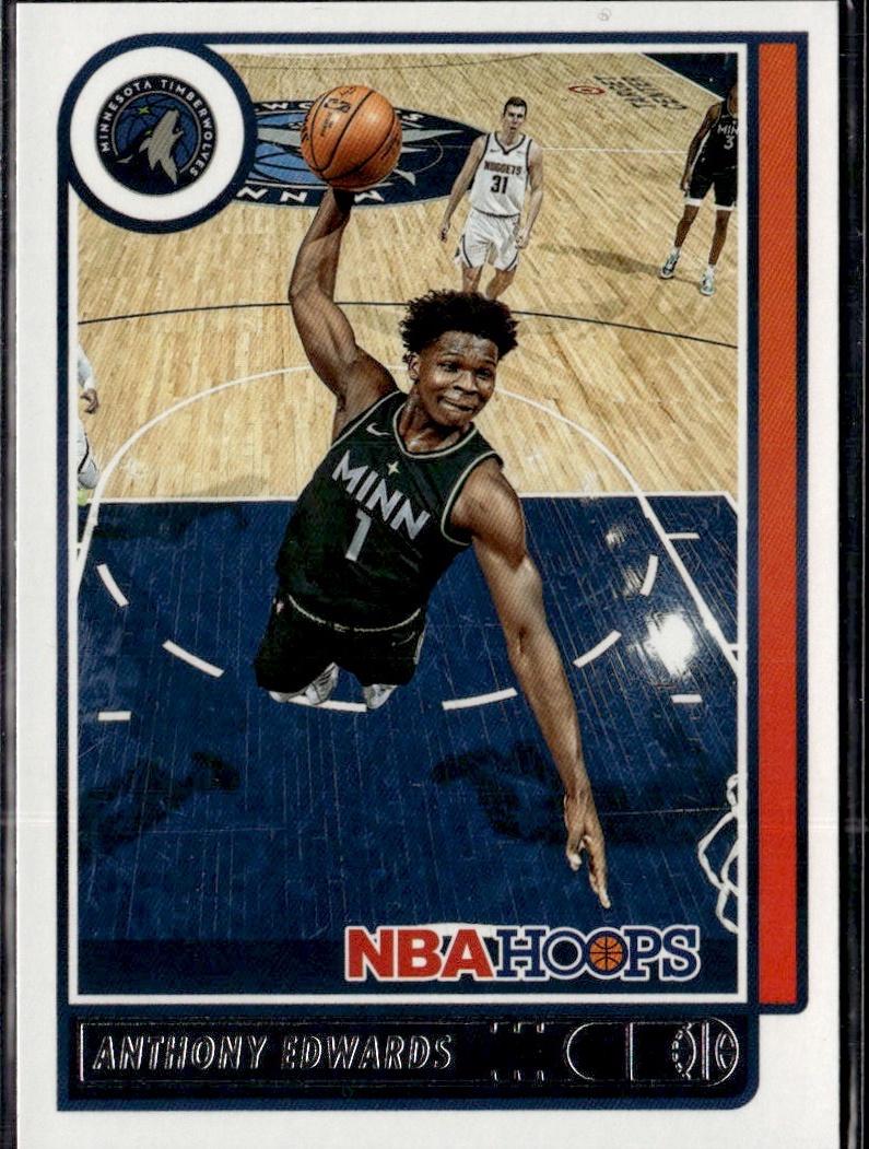 2021-22 Hoops Basketball - Base #151 Minnesota Timberwolves (Anthony Edwards)