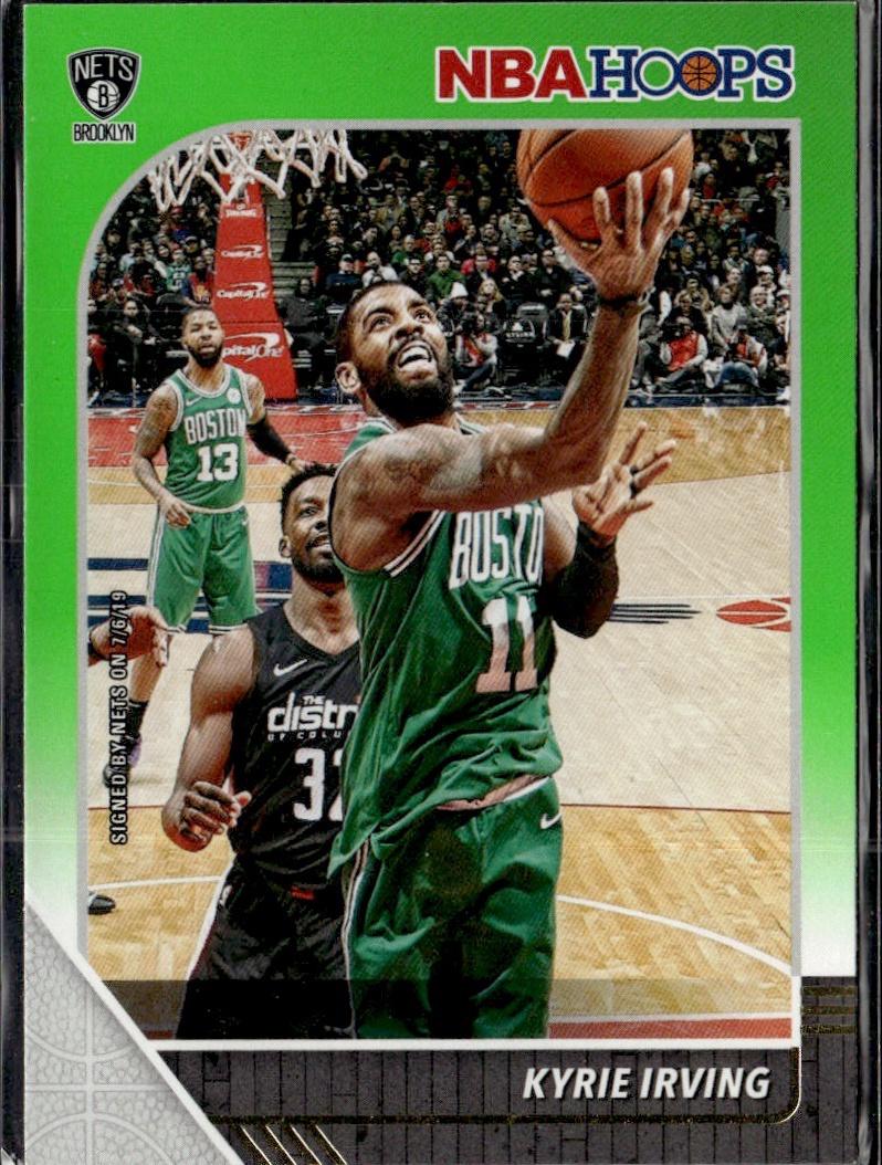 2019-20 Hoops Basketball - Base Neon Green #11 Kyrie Irving Brooklyn Nets, Kyrie Irving