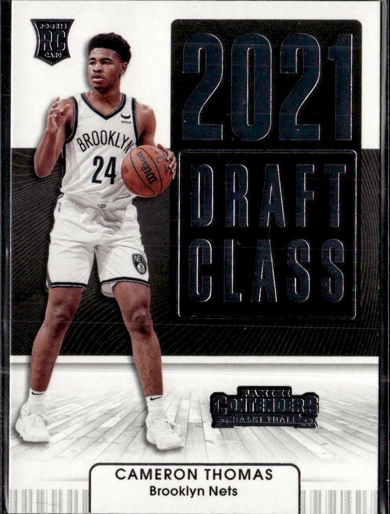 2021-22 Panini Contenders Basketball - 2021 Draft Class #27 Cameron Thomas Brooklyn Nets, Cameron Thomas