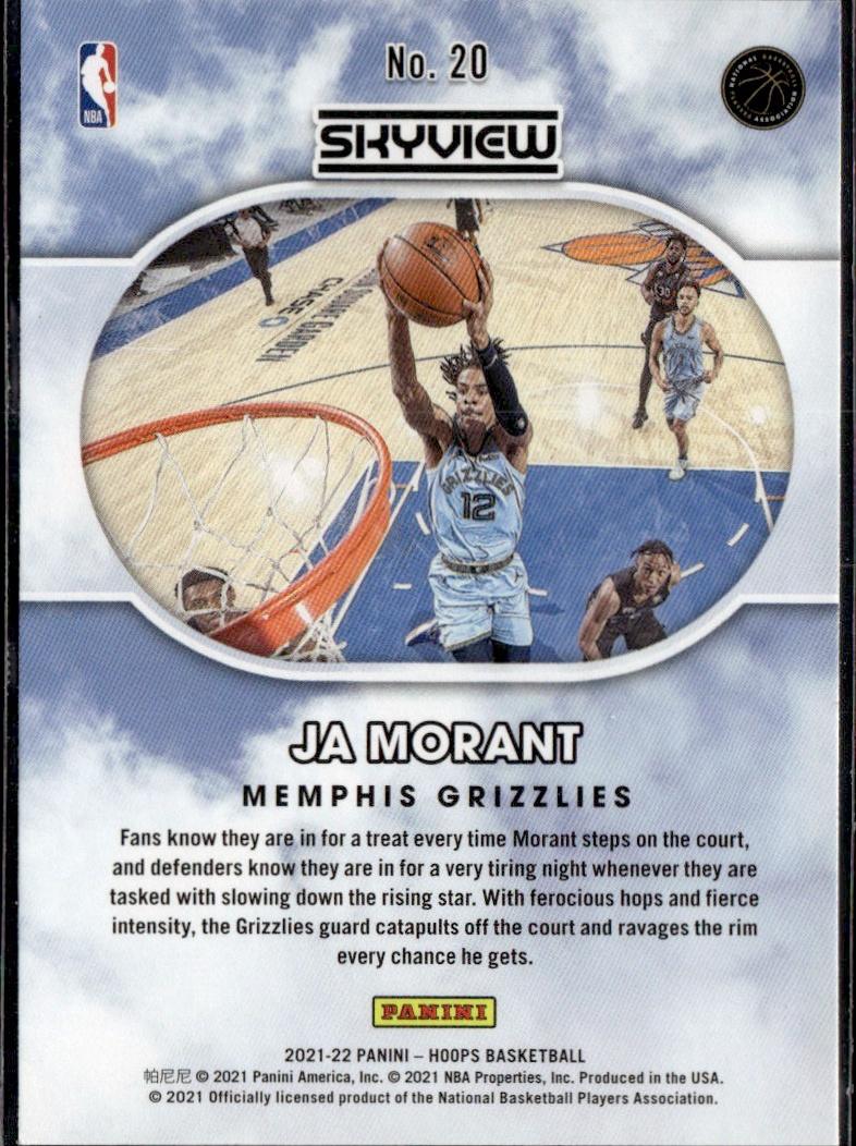 2021-22 Hoops Winter Basketball - Skyview #20 Ja Morant Memphis Grizzlies