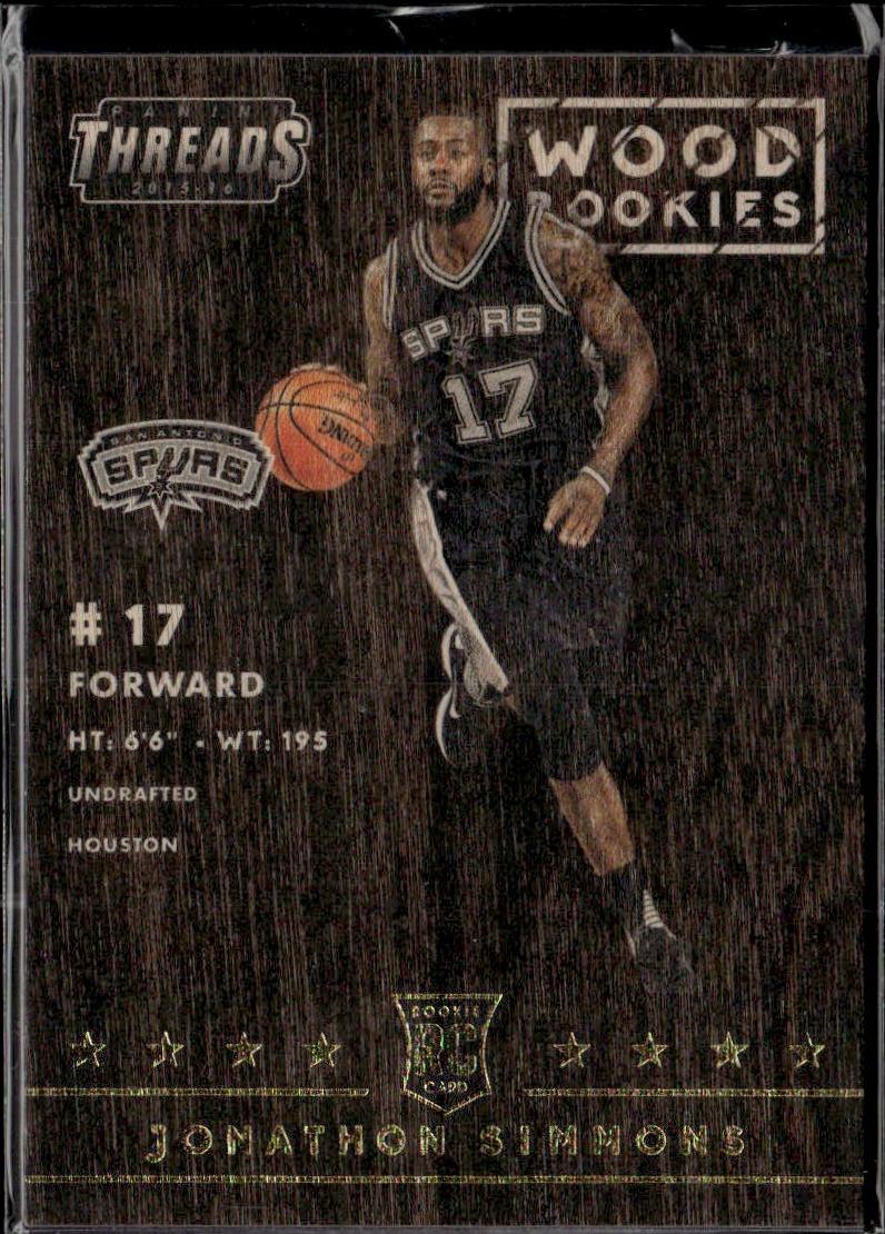 2015-16 Panini Threads Basketball - Base #254 Jonathon Simmons San Antonio Spurs,