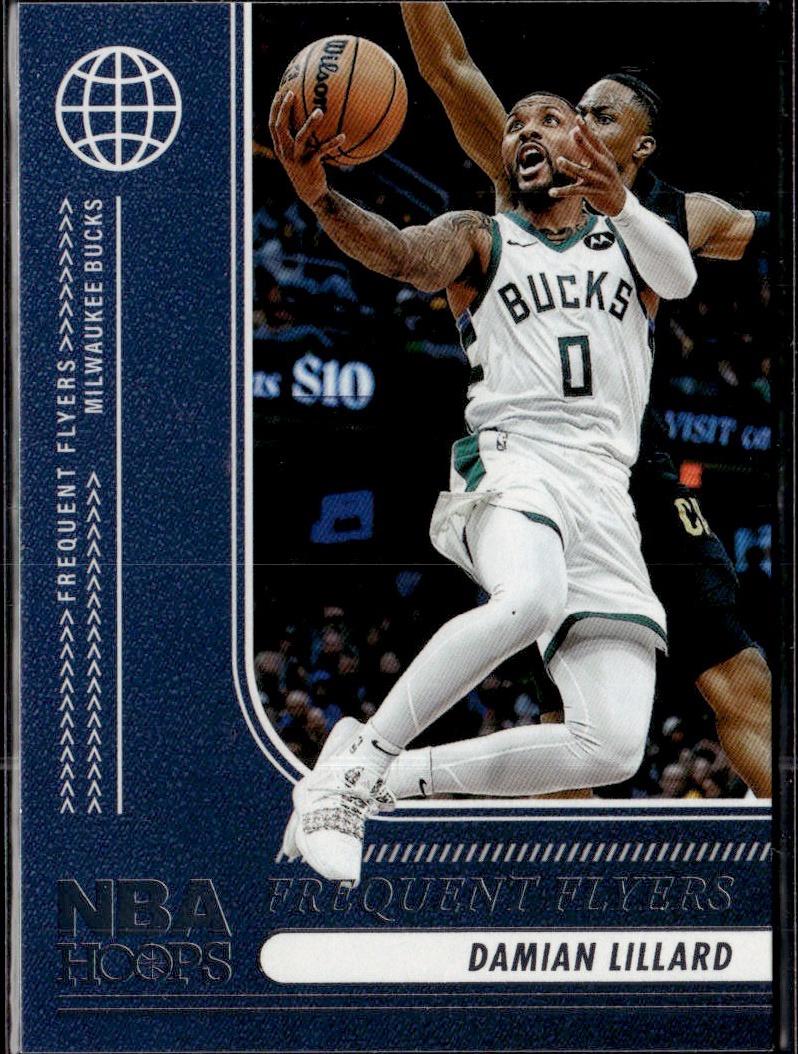 2024-25 Hoops Basketball - Frequent Flyers #1 Damian Lillard Milwaukee Bucks