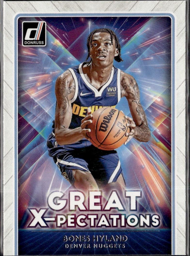 2021-22 Donruss Basketball - Great X-pectations #24 Bones Hyland Denver Nuggets