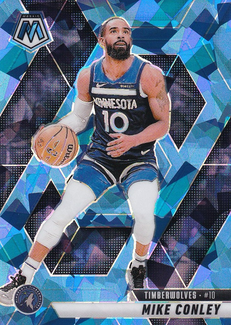 2024-25 Panini Mosaic Basketball - Base Ice Mosaic #/125 #20 Minnesota Timberwolves, Mike Conley