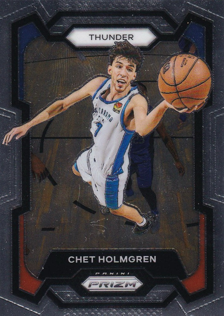 2023-24 Panini Prizm Basketball - Base #115 Oklahoma City Thunder, Chet Holmgren