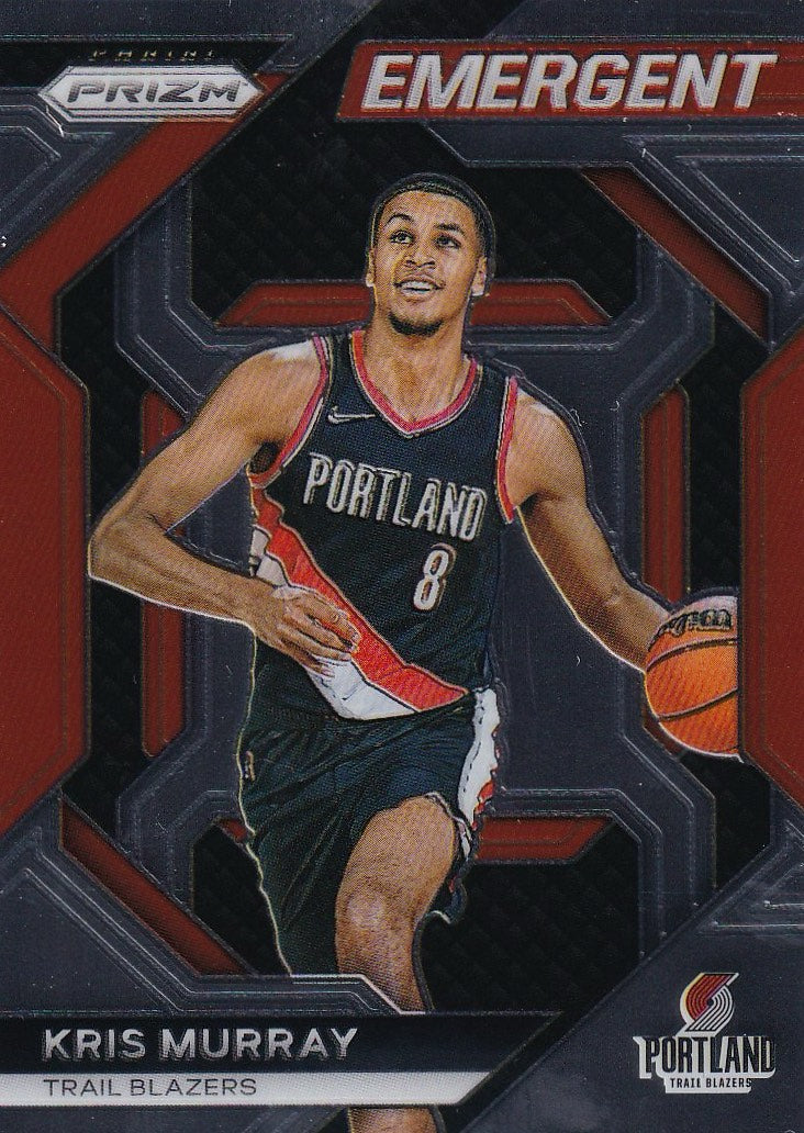 2023-24 Panini Prizm Basketball Emergent #11 Portland Trail Blazers, Kris Murray