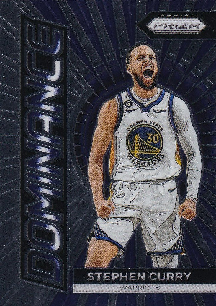 2023-24 Panini Prizm Basketball Dominance #19 Golden State Warriors, Stephen Curry