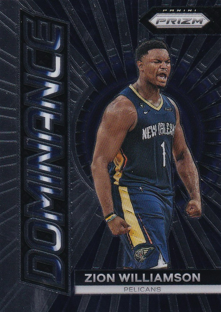 2023-24 Panini Prizm Basketball Dominance #16 New Orleans Pelicans, Zion Williamson