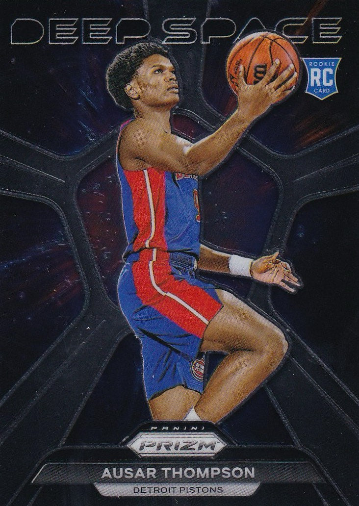 2023-24 Panini Prizm Basketball Deep Space #5 Detroit Pistons, Ausar Thompson