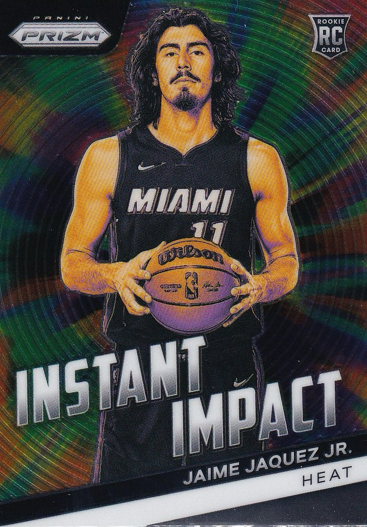 2023-24 Panini Prizm Basketball Instant Impact #23 Miami Heat, Jaime Jaquez Jr.