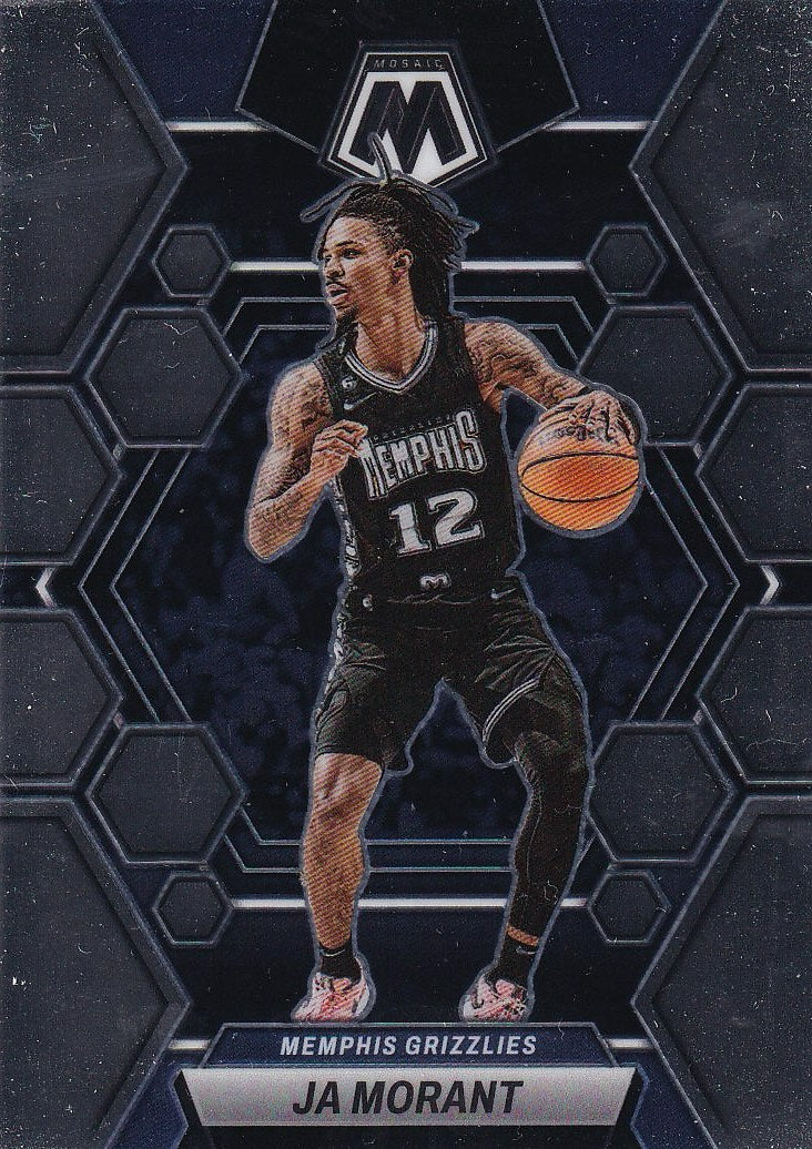 2022-23 Panini Mosaic Basketball - Base #82 Memphis Grizzlies, Ja Morant
