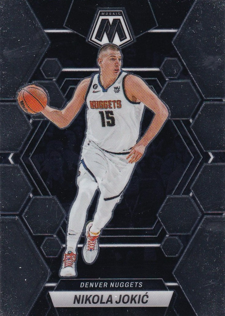 2022-23 Panini Mosaic Basketball - base #168 Denver Nuggets, Nikola Jokic