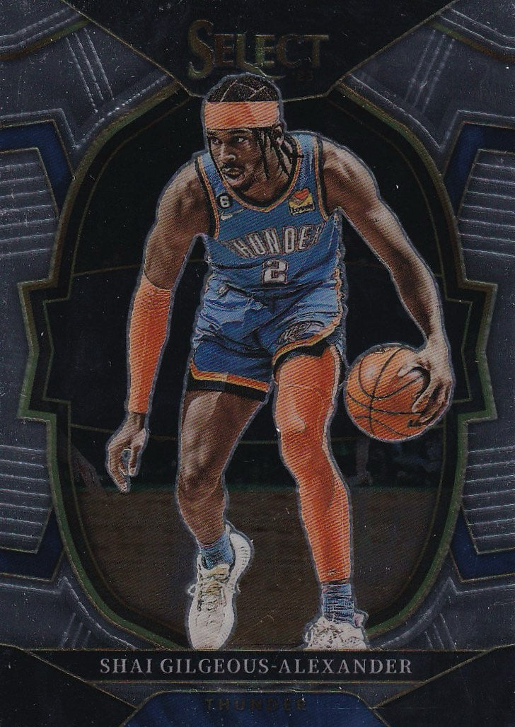 2022-23 Panini Select Basketball - Base #56 Oklahoma City Thunder, Shai Gilgeous-Alexander