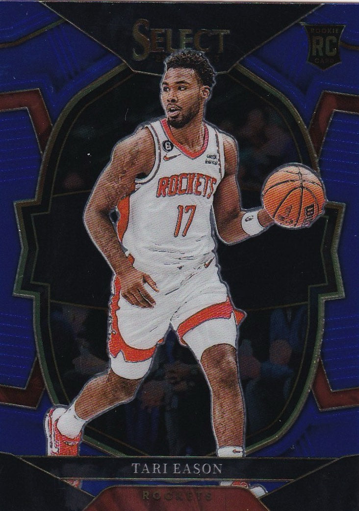 2022-23 Panini Select Basketball Blue (Retail Base) #82 Houston Rockets, Tari Eason