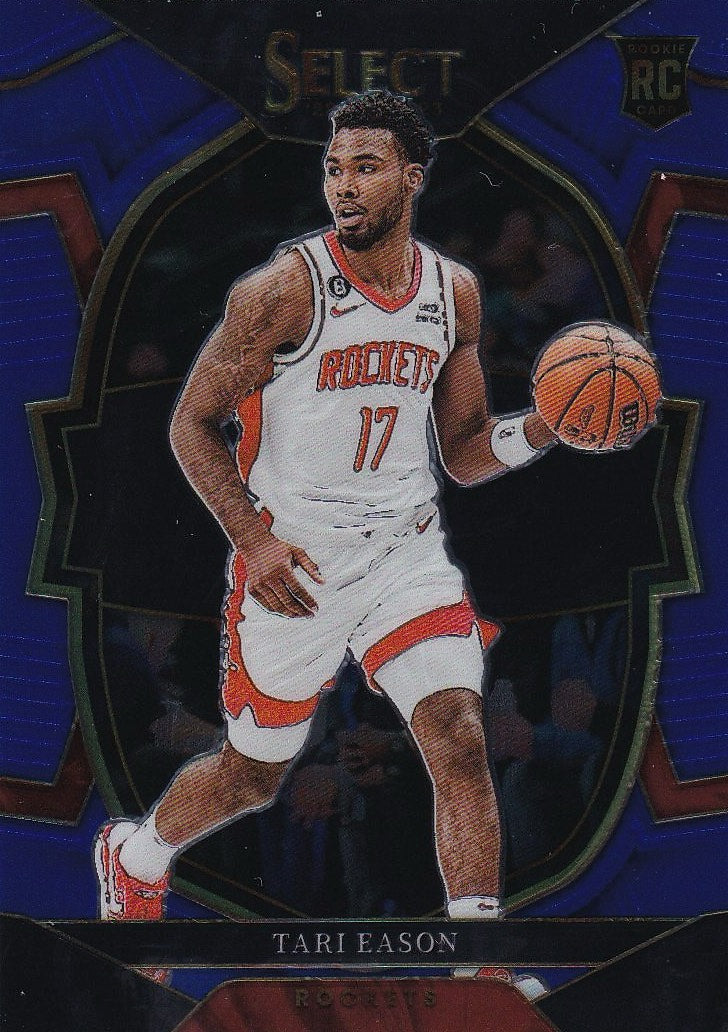 2022-23 Panini Select Basketball Blue (Retail Base) #82 Houston Rockets, Tari Eason