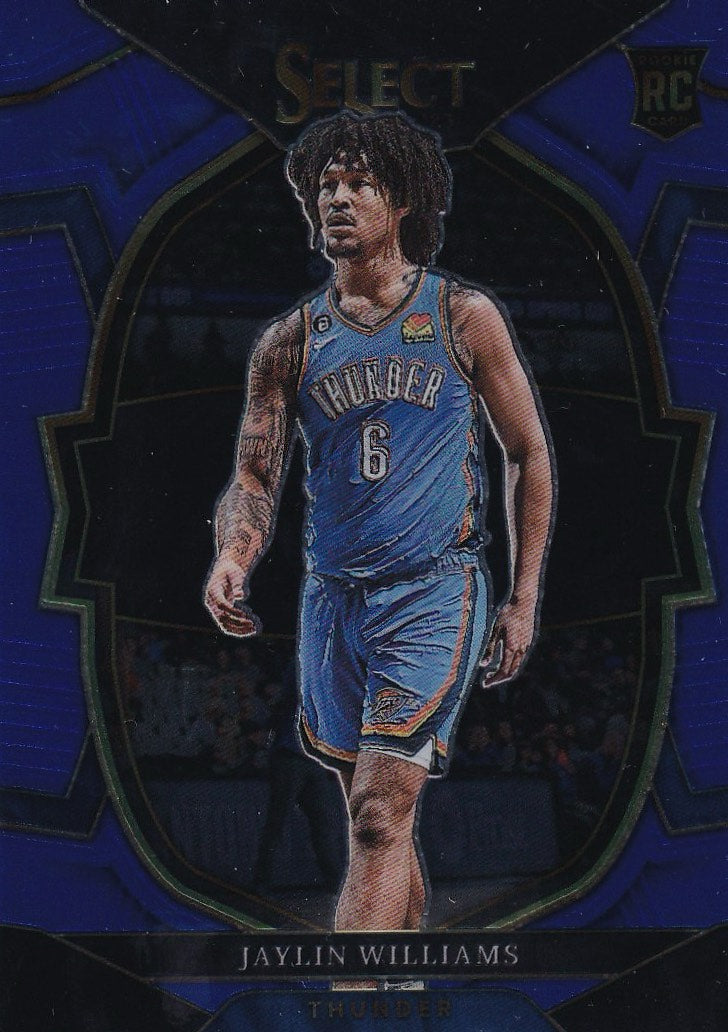 2022-23 Panini Select Basketball Blue (Retail Base) #99 Oklahoma City Thunder, Jaylin Williams