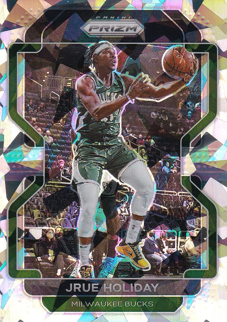 2021-22 Panini Prizm Basketball - Base Ice #8 Milwaukee Bucks (Jrue Holiday)