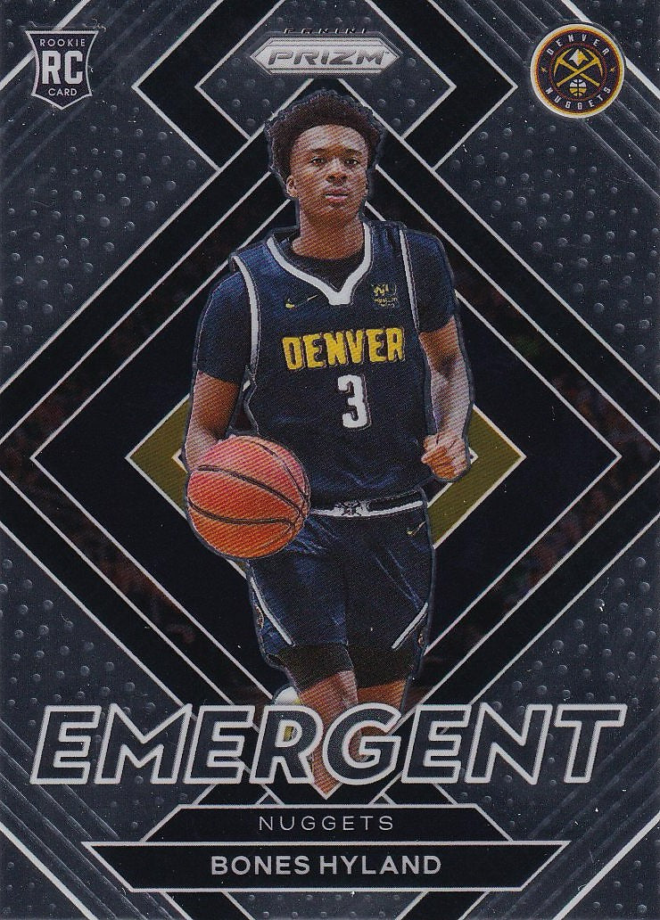 2021-22 Panini Prizm Basketball Emergent #11 Denver Nuggets (Bones Hyland)