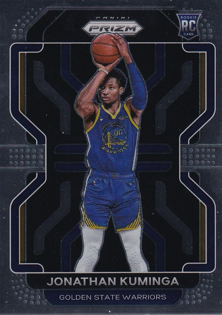 2021-22 Panini Prizm Basketball - Base #307 Golden State Warriors (Jonathan Kuminga)