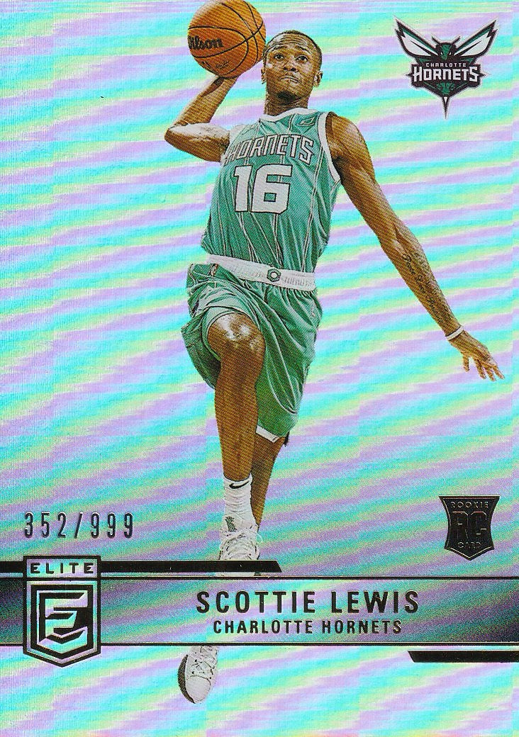 2021-22 Donruss Elite Basketball #/999 #216 Charlotte Hornets (Scottie Lewis)