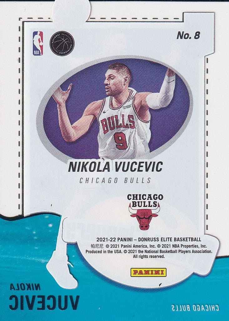 2021-22 Donruss Elite Basketball Glass Cleaners #8 Chicago Bulls (Nikola Vucevic)