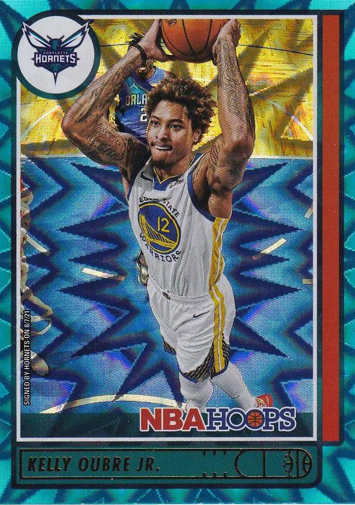 2021-22 Hoops Basketball - Base Teal Explosion #48 Charlotte Hornets (Kelly Oubre Jr.)